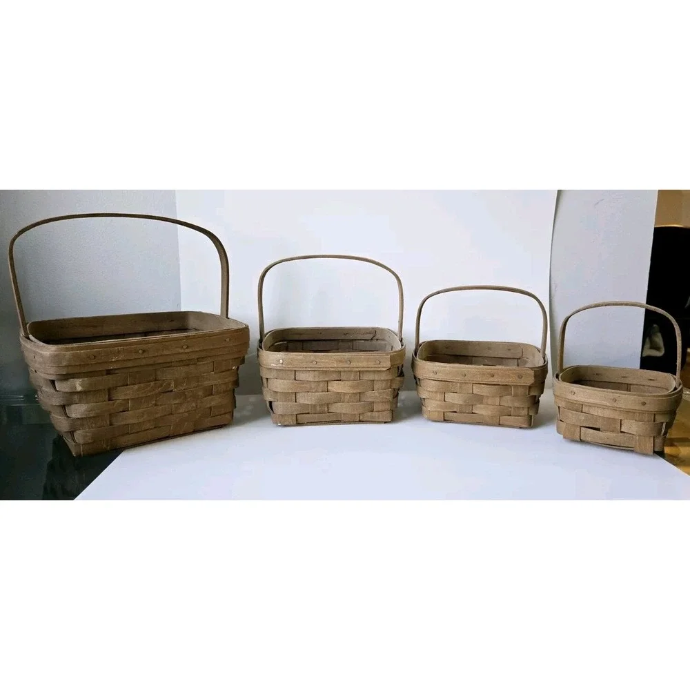 Vintage Longaberger Basket set of 4‎ 1985